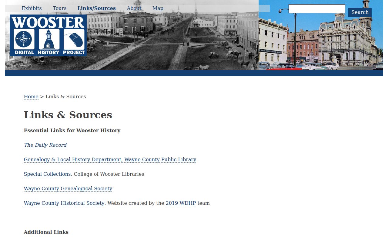Wooster city directory historical source guide