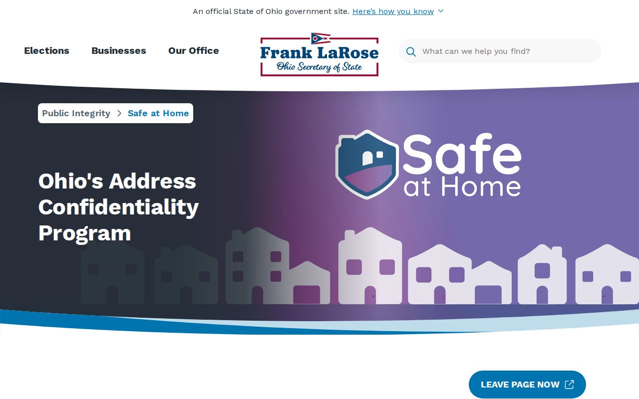 Wooster neighbors Ohio Safe at Home address confidentiality program