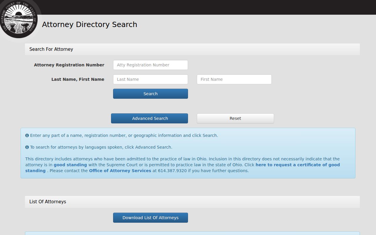 Wooster resident lookup Ohio attorney directory search source